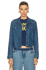 FWRD Renew Dior Denim Jacket in Blue, view 1, click to view large image.