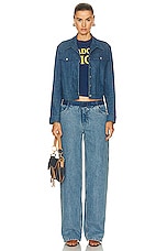 FWRD Renew Dior Denim Jacket in Blue, view 4, click to view large image.