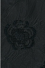 FWRD Renew Chanel Ruffle Silk Jacket in Black, view 5, click to view large image.