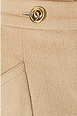FWRD Renew Chanel Wrap Wool Skirt in Beige, view 6, click to view large image.