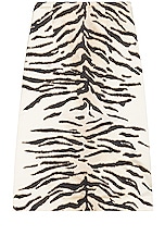 FWRD Renew Celine Animal Print Skirt in Black & White, view 1, click to view large image.