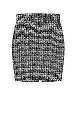 FWRD Renew Chanel Tweed Skirt in Black & White, view 1, click to view large image.