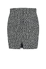 FWRD Renew Chanel Tweed Skirt in Black & White, view 2, click to view large image.