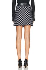 FWRD Renew Louis Vuitton Damier Wrap Skirt in Black, view 4, click to view large image.