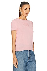 FWRD Renew Chanel Vintage Short Sleeve Shirt in Pink, view 2, click to view large image.
