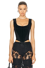 FWRD Renew Vivienne Westwood Vintage 1990s Velvet Bustier Top in
