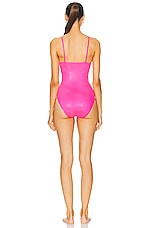 FWRD Renew Dior One Piece Swimsuit in Pink, view 3, click to view large image.