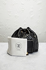 FWRD Renew Chanel Vintage Chain Ball Backpack in Black, view 11, click to view large image.