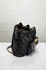 FWRD Renew Chanel Vintage Chain Ball Backpack in Black, view 5, click to view large image.