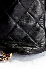 FWRD Renew Chanel Vintage Chain Ball Backpack in Black, view 8, click to view large image.