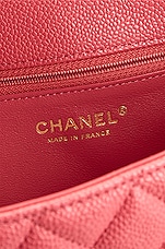 FWRD Renew Chanel Caviar Classic Flap Clutch in Pink, view 6, click to view large image.