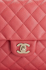 FWRD Renew Chanel Caviar Classic Flap Clutch in Pink, view 7, click to view large image.