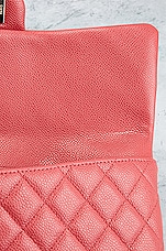 FWRD Renew Chanel Caviar Classic Flap Clutch in Pink, view 8, click to view large image.