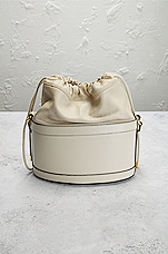 FWRD Renew Gucci Horsebit 1955 Bucket Bag in White, view 3, click to view large image.