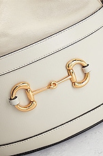 FWRD Renew Gucci Horsebit 1955 Bucket Bag in White, view 7, click to view large image.