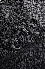 FWRD Renew Chanel Caviar Small Chain Shoulder Bag in Black, view 7, click to view large image.