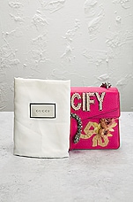 FWRD Renew Gucci Guccify Dionysus Shoulder Bag in Pink, view 10, click to view large image.