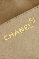 FWRD Renew Chanel Small Mademoiselle Chain Single Flap Bag in Beige, view 5, click to view large image.