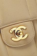 FWRD Renew Chanel Small Mademoiselle Chain Single Flap Bag in Beige, view 6, click to view large image.