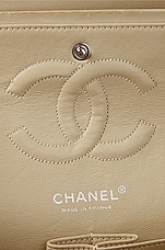 FWRD Renew Chanel Medium Classic Double Flap Tweed Shoulder Bag in Cream, view 6, click to view large image.