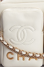 FWRD Renew Chanel Camera Bag in White, view 7, click to view large image.