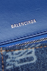 FWRD Renew Balenciaga Small Hourglass Top Handle Bag in Blue, view 5, click to view large image.