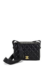 FWRD Renew Chanel Vintage Matelasse CC Shoulder Bag in Black, view 1, click to view large image.