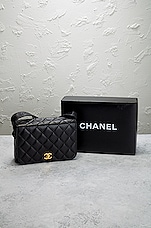 FWRD Renew Chanel Vintage Matelasse CC Shoulder Bag in Black, view 10, click to view large image.
