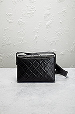 FWRD Renew Chanel Vintage Matelasse CC Shoulder Bag in Black, view 3, click to view large image.