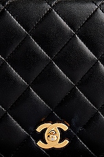 FWRD Renew Chanel Vintage Matelasse CC Shoulder Bag in Black, view 7, click to view large image.