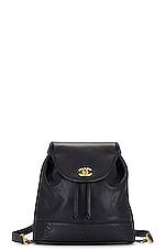FWRD Renew Chanel Vintage Caviar Triple CC Backpack in Black, view 1, click to view large image.