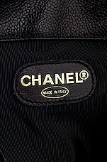 FWRD Renew Chanel Vintage Caviar Triple CC Backpack in Black, view 6, click to view large image.