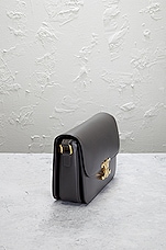 FWRD Renew Celine Calfskin Triomphe Shoulder Bag in Grey, view 4, click to view large image.
