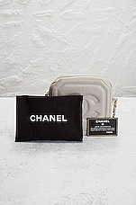FWRD Renew Chanel 2020 Lambskin Mini CC Octagon Camera Bag in Grey, view 10, click to view large image.