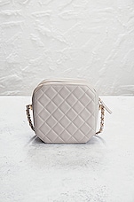 FWRD Renew Chanel 2020 Lambskin Mini CC Octagon Camera Bag in Grey, view 3, click to view large image.