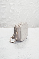 FWRD Renew Chanel 2020 Lambskin Mini CC Octagon Camera Bag in Grey, view 4, click to view large image.