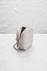 FWRD Renew Chanel 2020 Lambskin Mini CC Octagon Camera Bag in Grey, view 5, click to view large image.