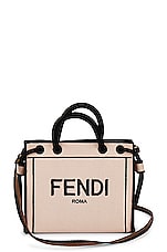 FWRD Renew Fendi Roma Canvas 2 Way Shopping Tote in Multi, view 1, click to view large image.