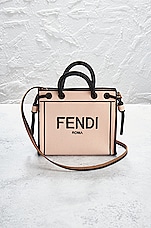FWRD Renew Fendi Roma Canvas 2 Way Shopping Tote in Multi, view 2, click to view large image.