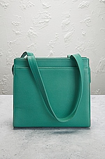 FWRD Renew Chanel Vintage Caviar CC Tote Shoulder Bag in Green, view 3, click to view large image.