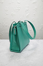 FWRD Renew Chanel Vintage Caviar CC Tote Shoulder Bag in Green, view 4, click to view large image.
