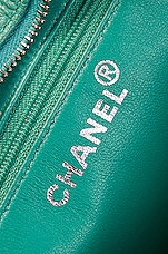 FWRD Renew Chanel Vintage Caviar CC Tote Shoulder Bag in Green, view 5, click to view large image.