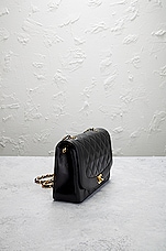 FWRD Renew Chanel Medium Quilted Diana Flap Bag in Black, view 4, click to view large image.
