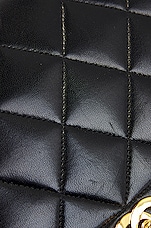 FWRD Renew Chanel Medium Quilted Diana Flap Bag in Black, view 8, click to view large image.
