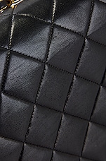 FWRD Renew Chanel Medium Quilted Diana Flap Bag in Black, view 9, click to view large image.