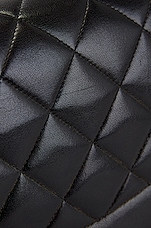 FWRD Renew Chanel Medium Quilted Diana Flap Bag in Black, view 7, click to view large image.