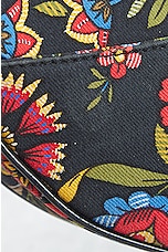 FWRD Renew Dior Floral Saddle Bag in Multi Black, view 9, click to view large image.
