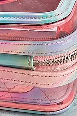 FWRD Renew Chanel 2020 Small Filigree PVC Vanity Bag in Pink, view 8, click to view large image.