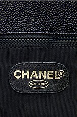 FWRD Renew Chanel Vintage Coco Chain Tote Bag in Black, view 5, click to view large image.