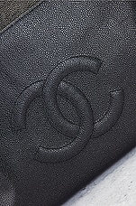 FWRD Renew Chanel Vintage Coco Chain Tote Bag in Black, view 6, click to view large image.